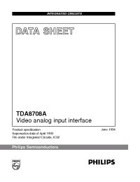 Datasheet TDA8708 manufacturer Philips