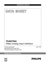 Datasheet TDA8709A manufacturer Philips