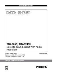 Datasheet TDA8740 manufacturer Philips