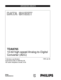 Datasheet TDA8765 manufacturer Philips