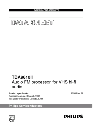 Datasheet TDA9610 manufacturer Philips