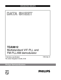 Datasheet TDA9812 manufacturer Philips