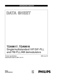 Datasheet TDA9817TS manufacturer Philips