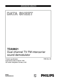 Datasheet TDA9821 manufacturer Philips