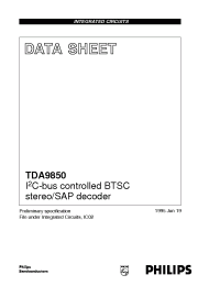 Datasheet TDA9850 manufacturer Philips