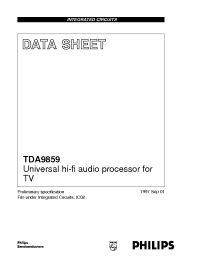 Datasheet TDA9859 manufacturer Philips