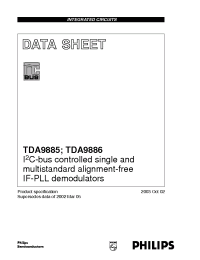 Datasheet TDA9885 manufacturer Philips