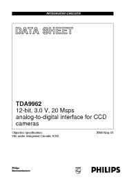 Datasheet TDA9962 manufacturer Philips