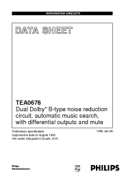Datasheet TEA0678T/V2 manufacturer Philips