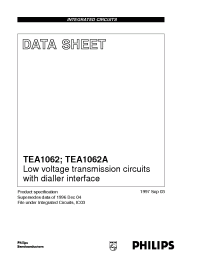 Datasheet TEA1062A manufacturer Philips