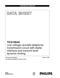Datasheet TEA1064A/C1 manufacturer Philips