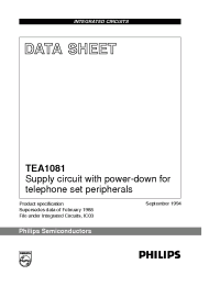 Datasheet TEA1081T manufacturer Philips