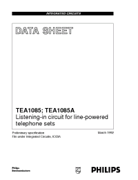 Datasheet TEA1085 manufacturer Philips