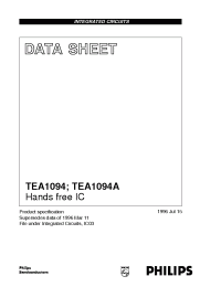 Datasheet TEA1094AT/C1 manufacturer Philips