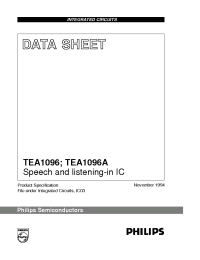Datasheet TEA1096 manufacturer Philips