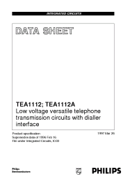 Datasheet TEA1112A manufacturer Philips