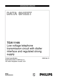 Datasheet TEA1114A/C2 manufacturer Philips
