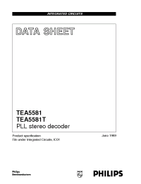 Datasheet TEA5581T manufacturer Philips