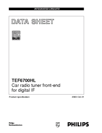 Datasheet TEF6700HL manufacturer Philips