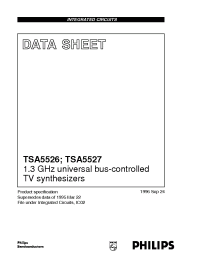 Datasheet TSA5526AT/C1 manufacturer Philips