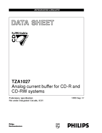Datasheet TZA1027 manufacturer Philips