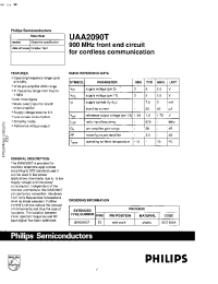 Datasheet UAA2090T manufacturer Philips