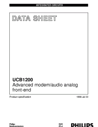 Datasheet UCB1200BE manufacturer Philips
