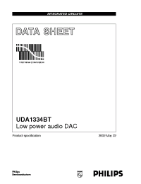 Datasheet UDA1334BT manufacturer Philips