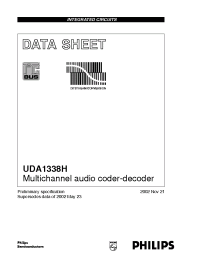 Datasheet UDA1338H manufacturer Philips