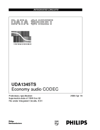 Datasheet UDA1345TS manufacturer Philips