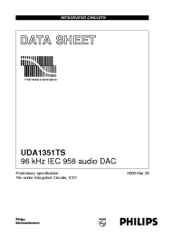 Datasheet UDA1351TS manufacturer Philips