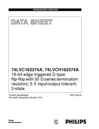 Datasheet VCH162374ADGG manufacturer Philips