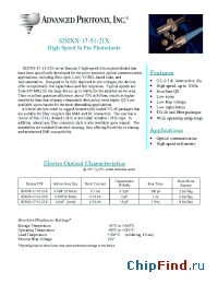 Datasheet SD008-17-51-21X manufacturer Advanced Photonix