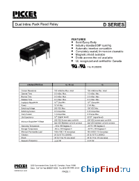 Datasheet D1B050D00 manufacturer Picker