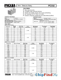 Datasheet PC322-05AJ manufacturer Picker