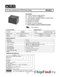 Datasheet PC3331A-12CFX manufacturer Picker