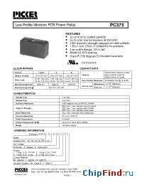 Datasheet PC375 manufacturer Picker