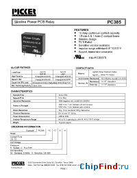Datasheet PC3851A-12SH manufacturer Picker