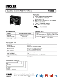 Datasheet PC466-1A-12S manufacturer Picker