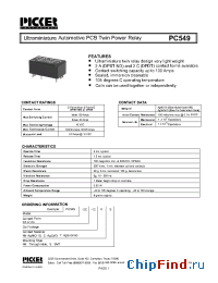 Datasheet PC549 manufacturer Picker