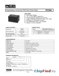 Datasheet PC5582C-12F manufacturer Picker