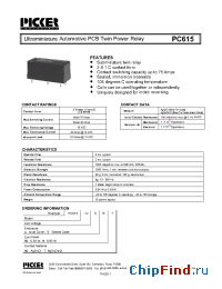 Datasheet PC615-12C manufacturer Picker
