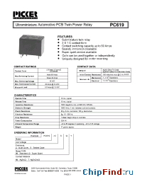 Datasheet PC619-12CQT manufacturer Picker