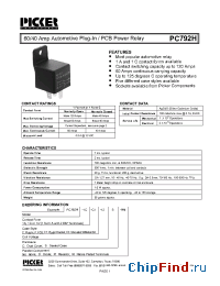 Datasheet PC792H1AC1-12SD manufacturer Picker