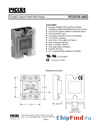 Datasheet PCD425AC8 manufacturer Picker