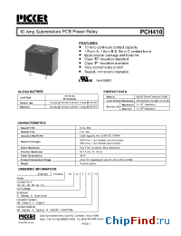 Datasheet PCH4101ACFS manufacturer Picker