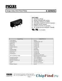 Datasheet S1A050D00 manufacturer Picker