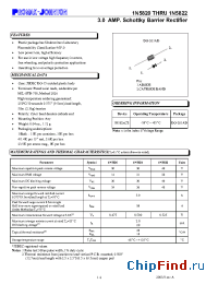 Datasheet 1N5822 manufacturer Promax-Johnton