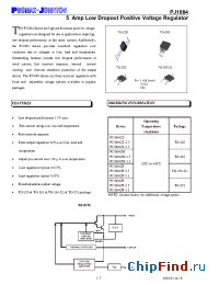 Datasheet PJ1084CM-3.3 manufacturer Promax-Johnton