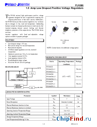 Datasheet PJ1086CM-2.5 manufacturer Promax-Johnton